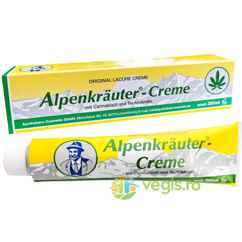 Crema cu Ulei de Canabis si Gheara Diavolului 200ml — preț și oferte