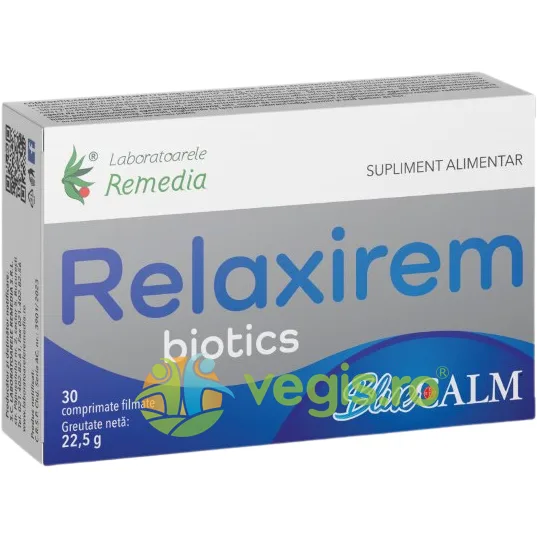 Relaxirem Biotics Bluecalm 30cpr REMEDIA — preț și oferte