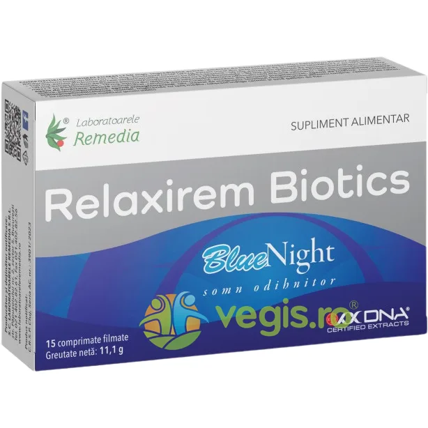 Relaxirem Biotics Bluenight 15cpr REMEDIA — preț și oferte