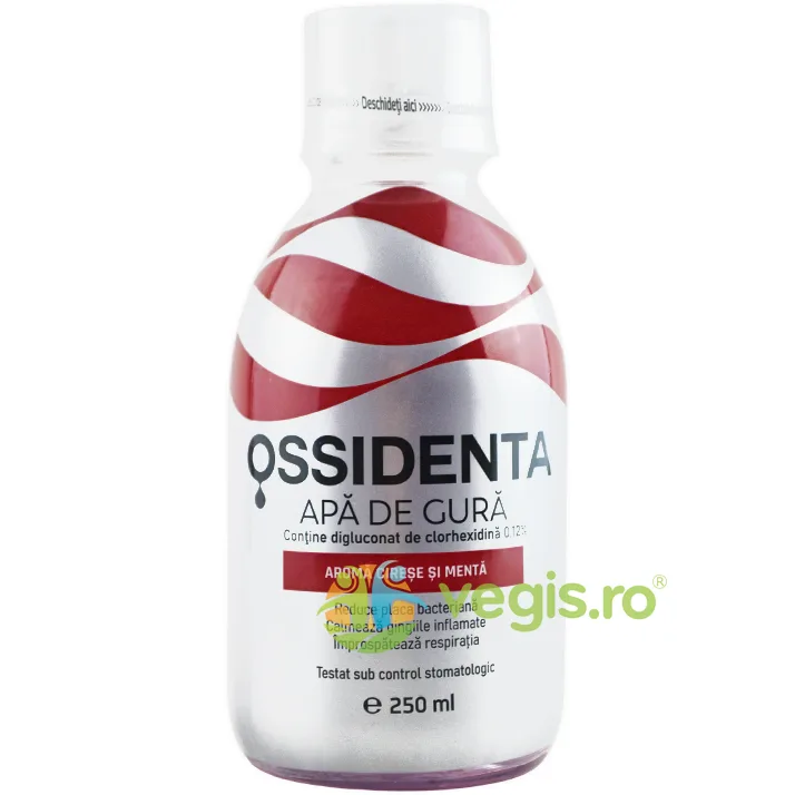Apa de Gura cu Aroma de Cirese si Menta Ossidenta 250ml BIOFARM — preț și oferte