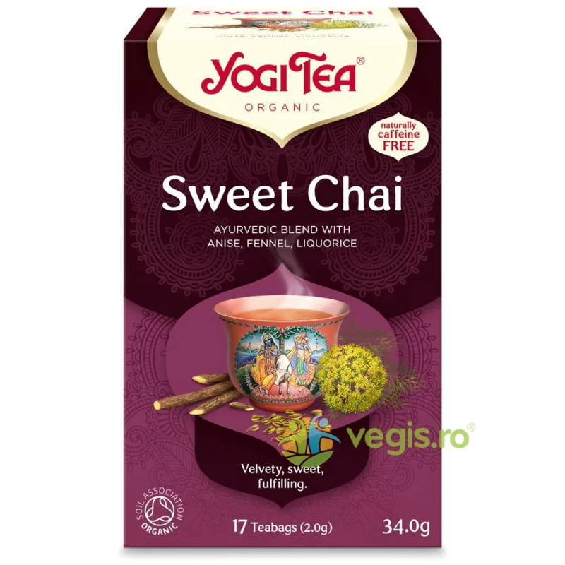Ceai Sweet Chai Ecologic/Bio 17dz YOGI TEA — preț și oferte