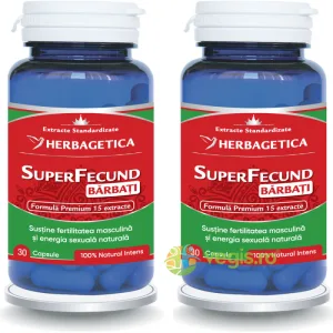 Pachet Super Fecund Barbati 30cps+30cps (50% reducere la al doilea produs)
