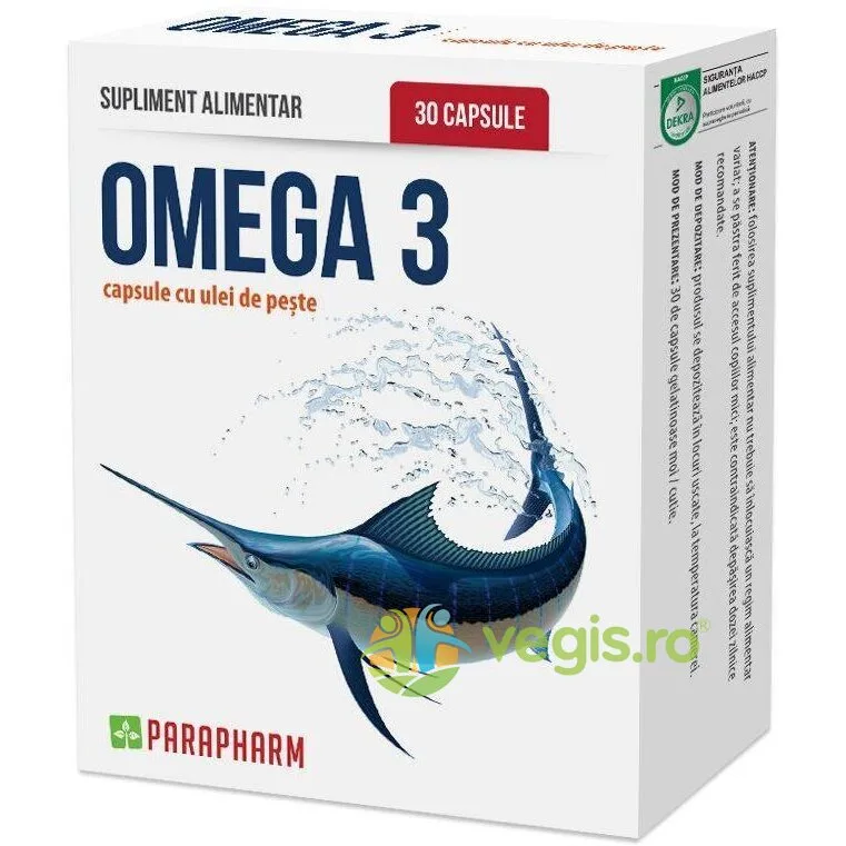 Omega 3 Ulei De Peste 30cps Quantum Parapharm — preț și oferte