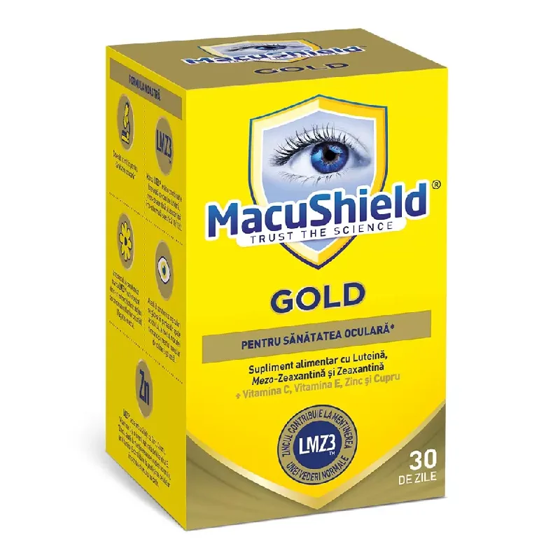 MacuShield GOLD, 90 capsule, Macu Vision AMD NOBEL PHARMACEUTICAL — preț și oferte