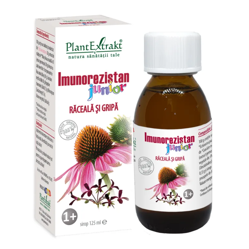 Imunorezistan Junior raceala si gripa, 125 ml, Plant Extrakt — preț și oferte