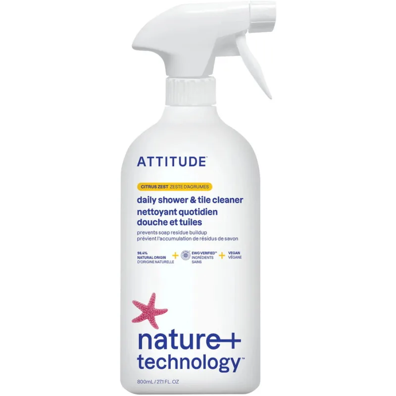 Solutie de Curatat Zona de Dus cu Coaja de Citrice 800ml ATTITUDE — preț și oferte