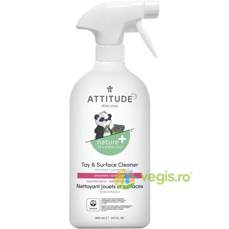 Solutie de Curatat Jucarii si Suprafete fara Miros 800ml ATTITUDE — preț și oferte