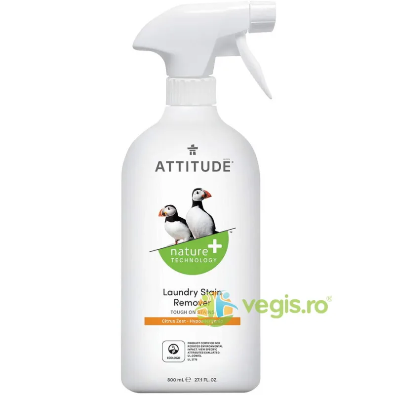 Solutie pentru Indepartarea Petelor cu Coaja de Citrice 800ml ATTITUDE — preț și oferte