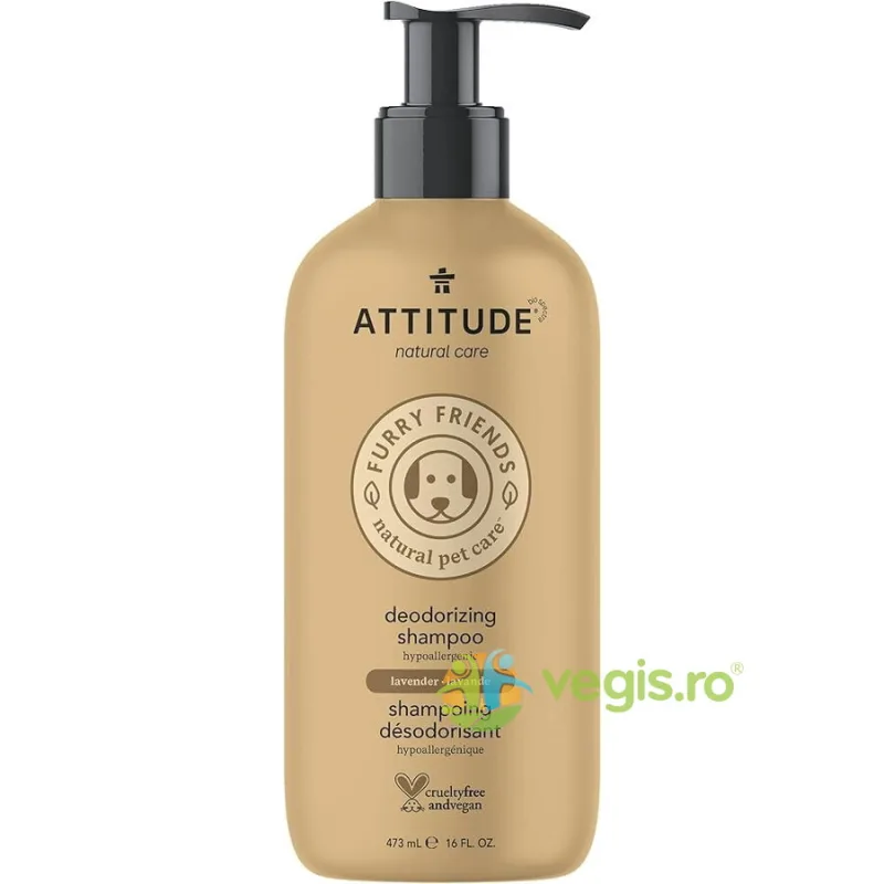 Sampon Natural Dezodorizant cu Lavanda pentru Animale 473ml ATTITUDE — preț și oferte