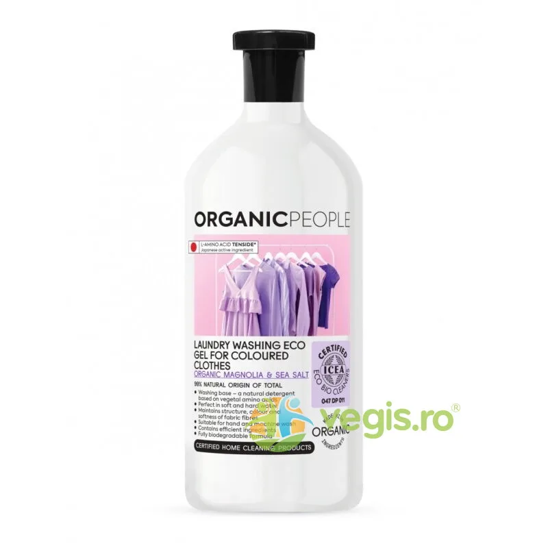 Detergent pentru Rufe Colorate cu Magnolie si Sare de Mare Bio 1L ORGANIC PEOPLE — preț și oferte