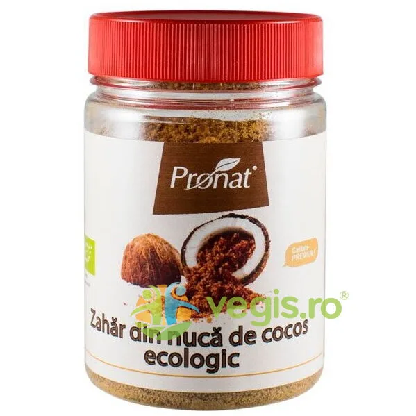 Zahar din Nuca de Cocos Borcan Ecologic/Bio 150g PRONAT — preț și oferte