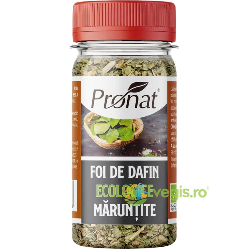 Foi de Dafin Maruntite Ecologice/Bio 30g PRONAT — preț și oferte