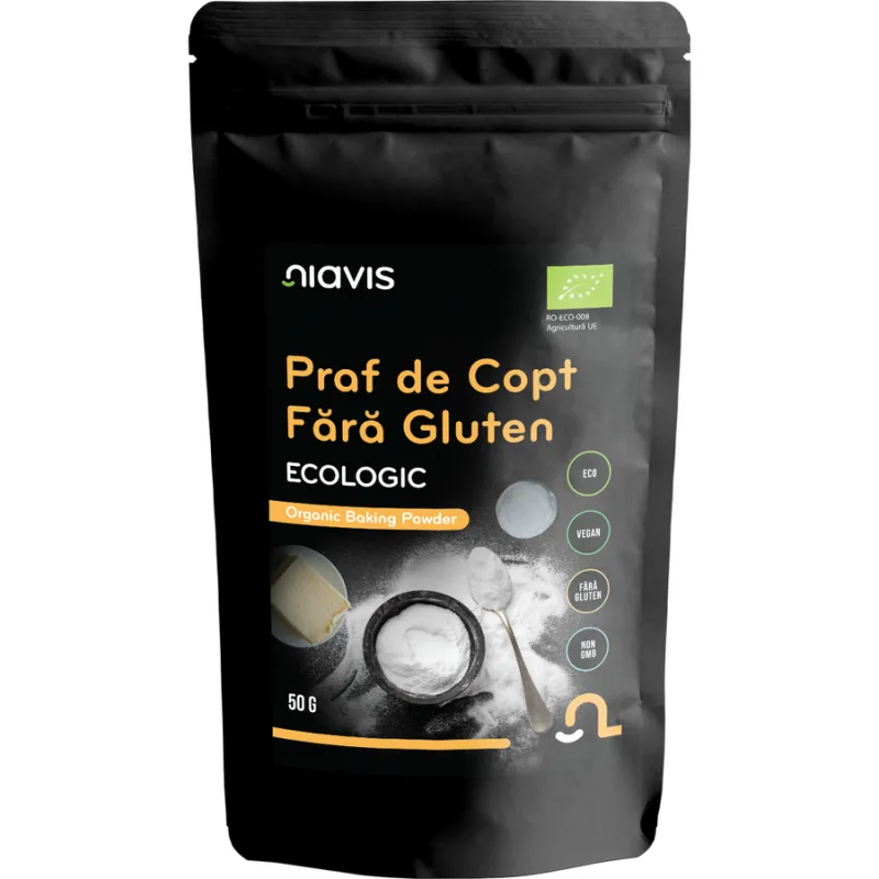 Praf de Copt cu Tartar fara Gluten Ecologic/Bio 50g NIAVIS — preț și oferte