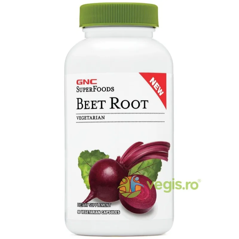 Beet Root (Radacina de Sfecla Rosie) Super Foods 90cps GNC — preț și oferte