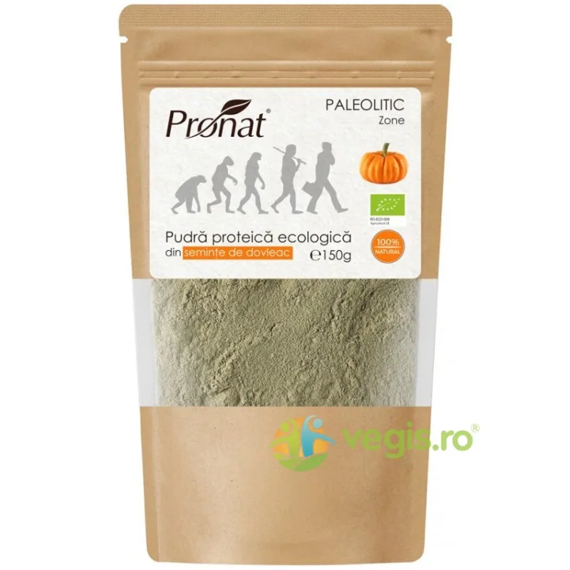 Pudra Proteica din Seminte de Dovleac Ecologica/Bio 150g PRONAT — preț și oferte