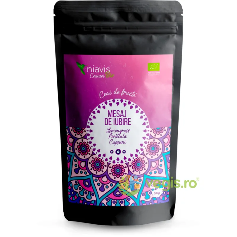 Ceai Mesaj de Iubire Ecologic/Bio 50g NIAVIS — preț și oferte