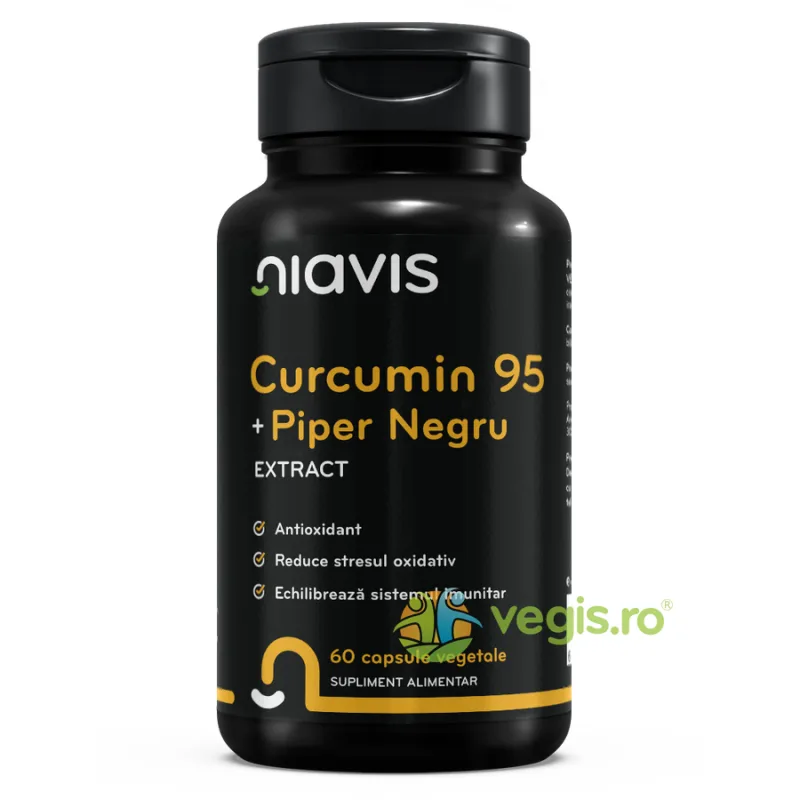 Curcumin 95 + Piper Negru Extract 60cps NIAVIS — preț și oferte