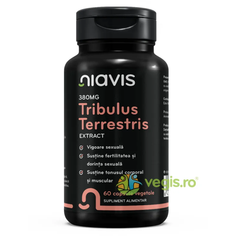 Tribulus Terrestris Extract 380mg 60cps NIAVIS — preț și oferte