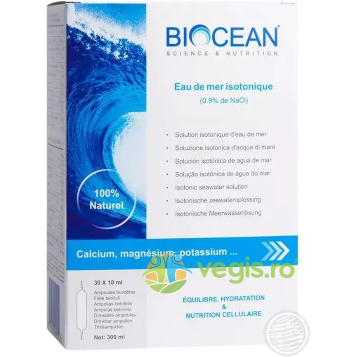 Plasma Izotonica - Energie, Hidratare si Nutritie Celulara 30x10ml BIOCEAN — preț și oferte