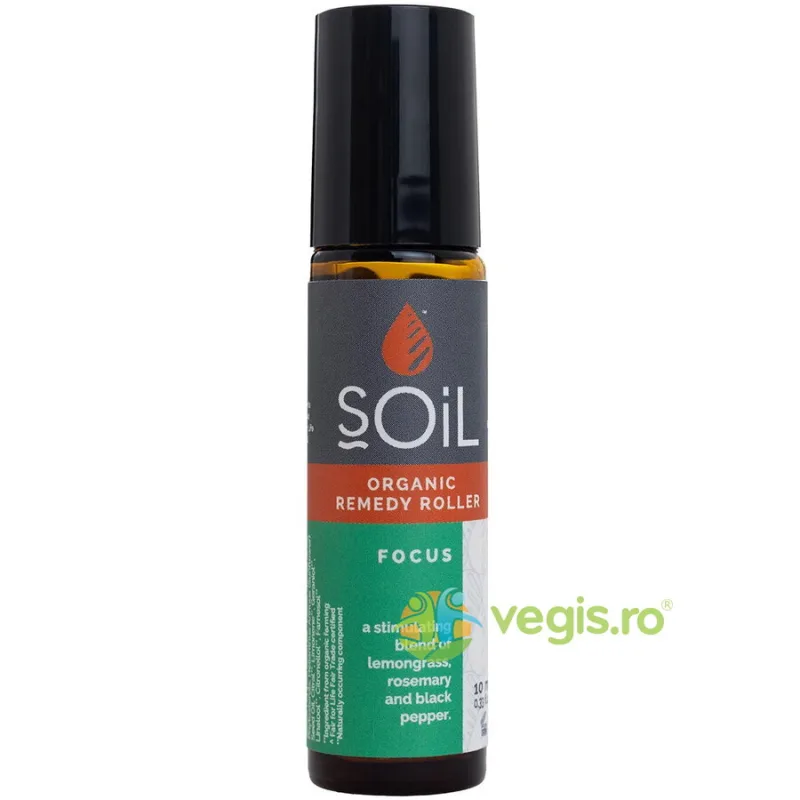Roll-On Focus cu Uleiuri Esentiale Pure (Concentrare) Bio 10ml SOiL — preț și oferte