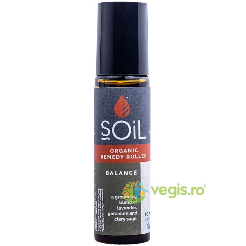 Roll-On Balance cu Uleiuri Esentiale Pure (Echilibru) Bio 10ml SOiL — preț și oferte