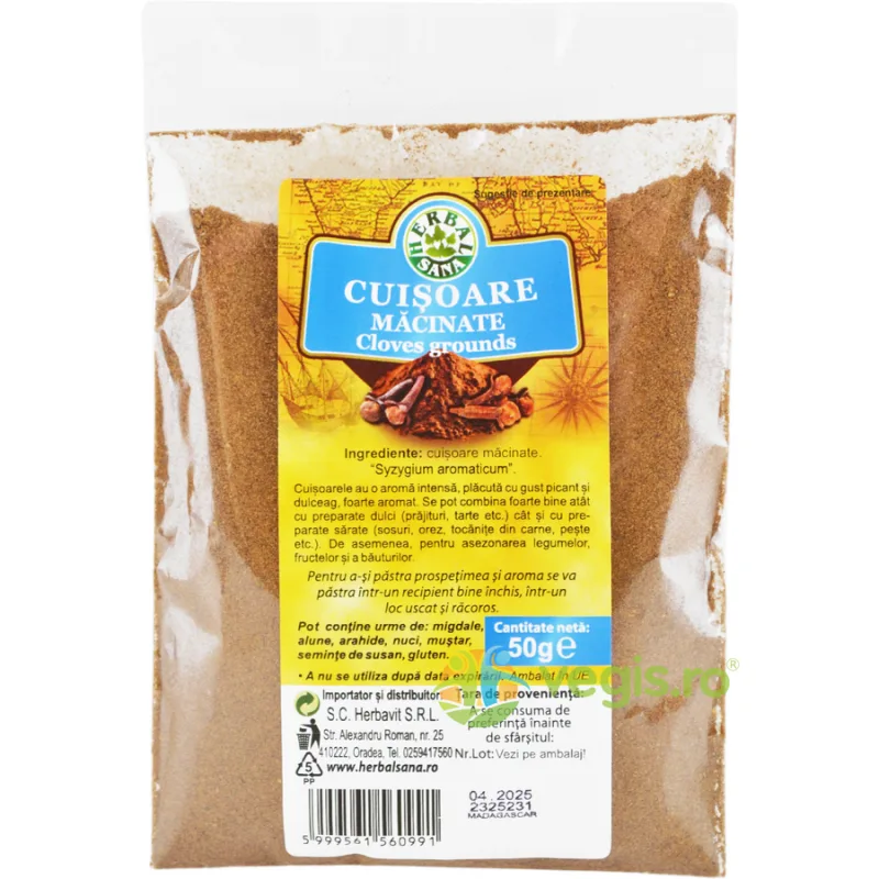 Cuisoare Macinate 50g Herbavit — preț și oferte