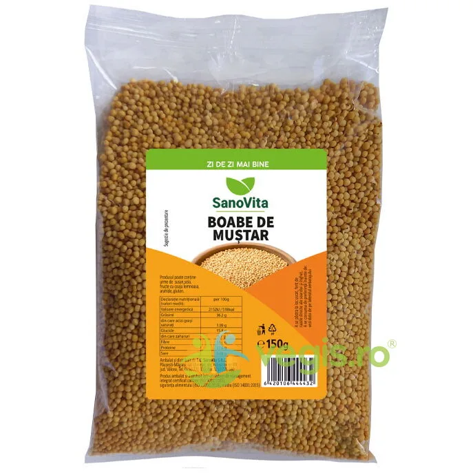 Boabe de Mustar 150g SANOVITA — preț și oferte