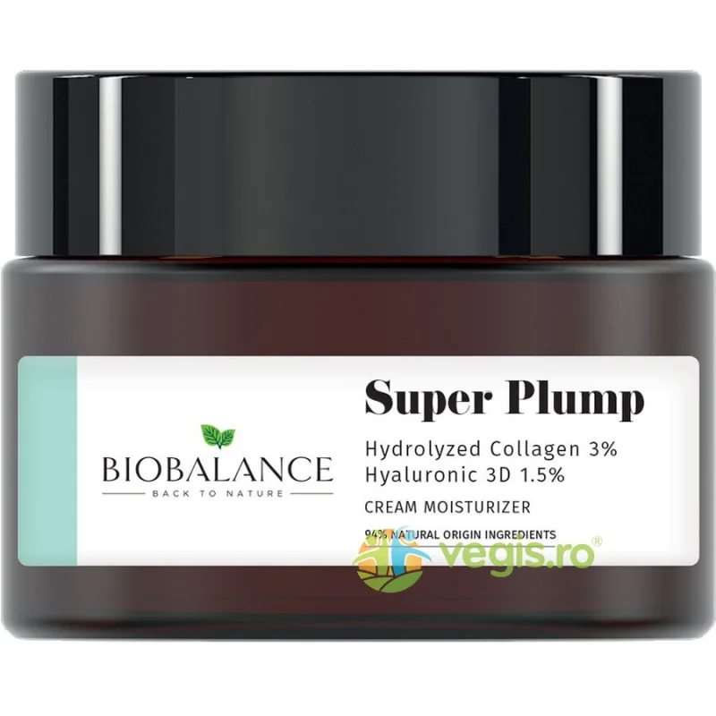 Crema Antirid Intens Hidratanta cu Colagen Hidrolizat 3% + Acid Hialuronic 3D 1.5% Super Plump 50ml — preț și oferte