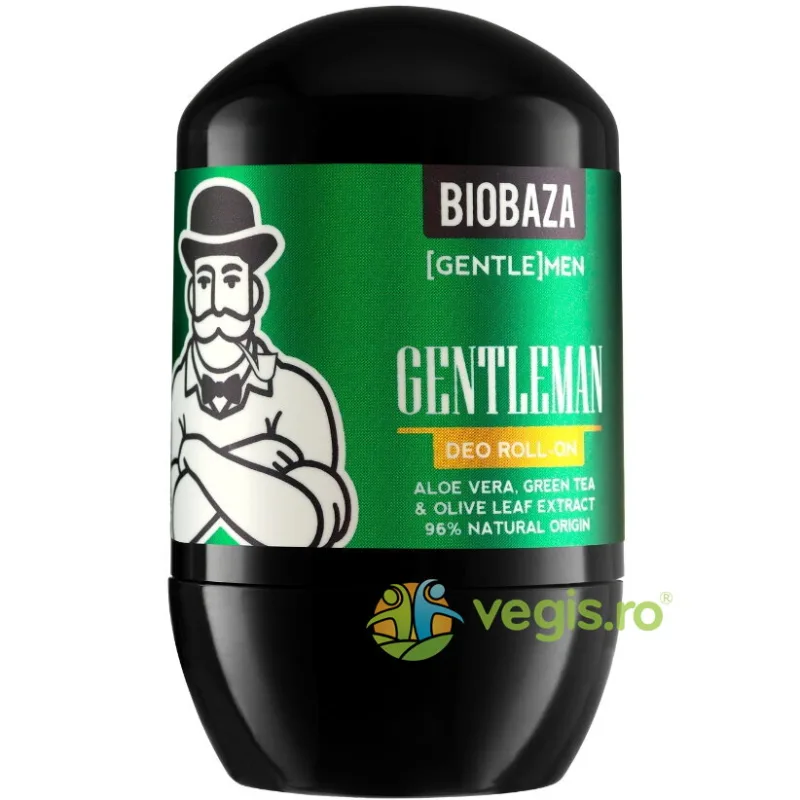 Deodorant Natural pentru Barbati cu Aloe Vera si Extract de Ceai Verde Gentlemen 50ml BIOBAZA — preț și oferte