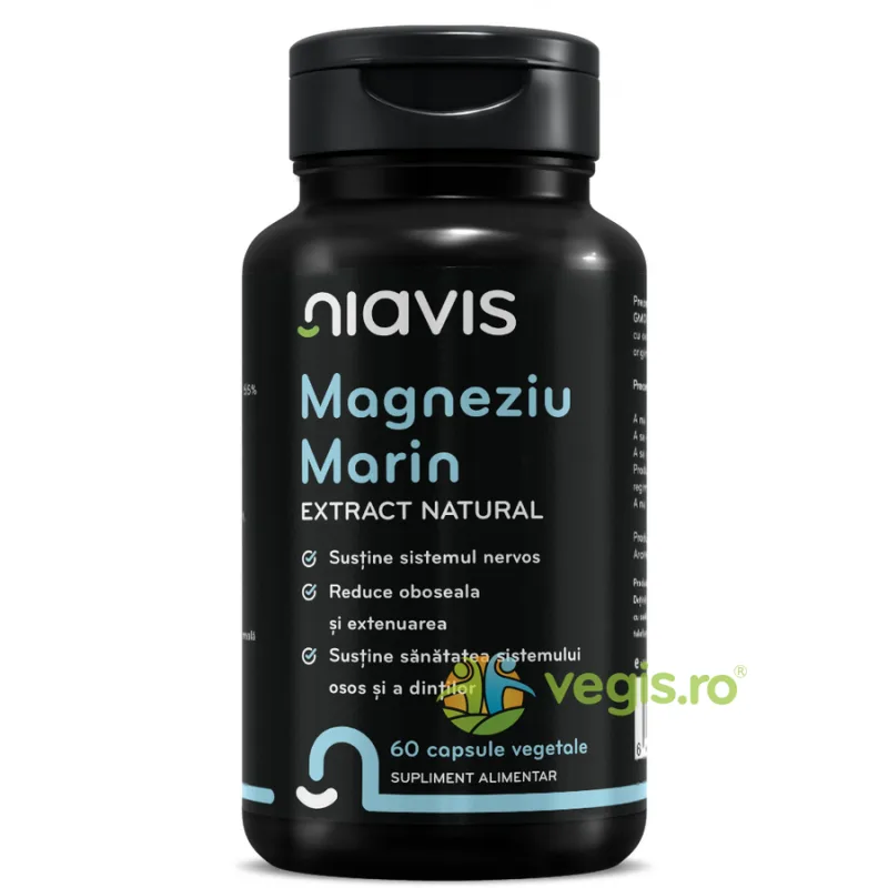 Magneziu Marin Extract Natural 60cps NIAVIS — preț și oferte