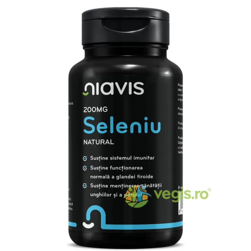 Seleniu Natural 200mcg 60cps NIAVIS — preț și oferte