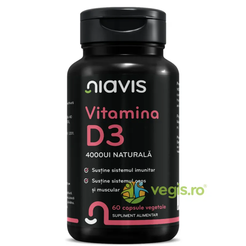 Vitamina D3 Naturala 4000ui 60cps NIAVIS — preț și oferte