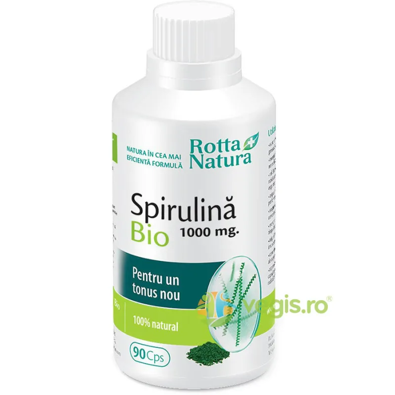 Spirulina Ecologica/Bio 1000mg 90cpr ROTTA NATURA — preț și oferte