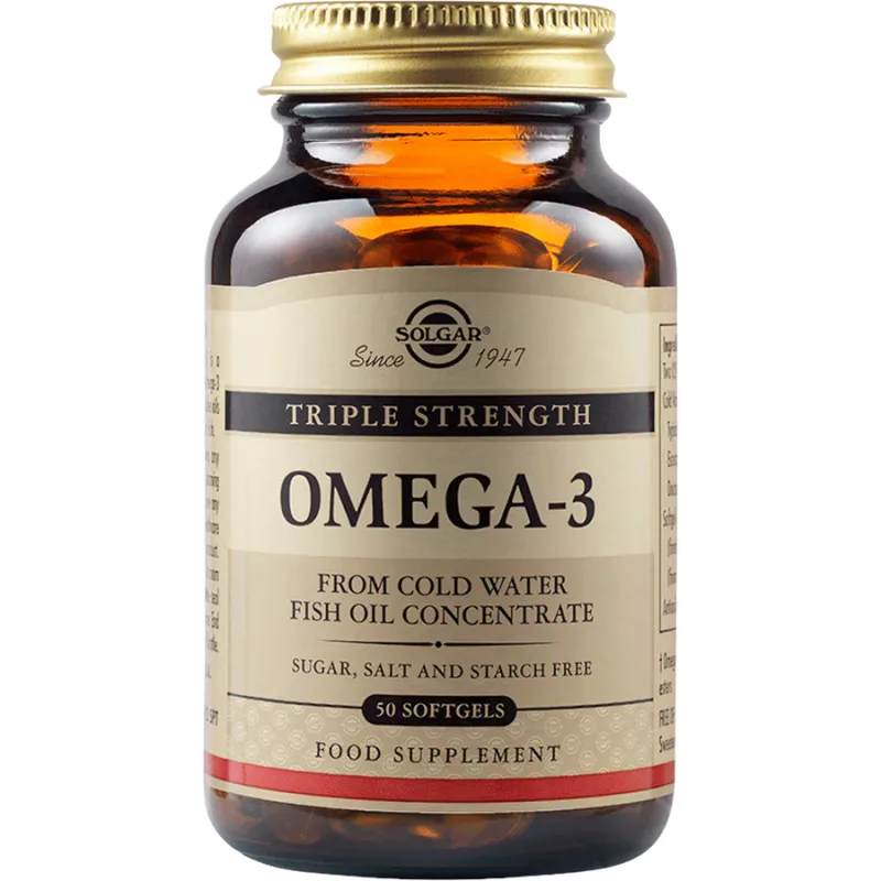 Omega-3 Triple Strength (Ulei de Peste) 1400mg 50cps SOLGAR — preț și oferte