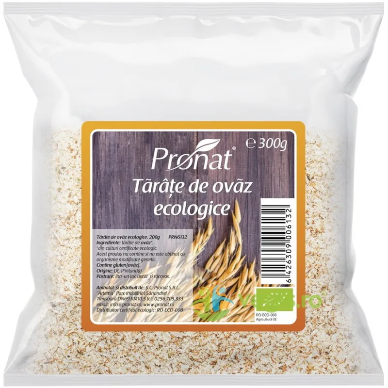 Tarate de Ovaz Ecologice/Bio 300g PRONAT — preț și oferte