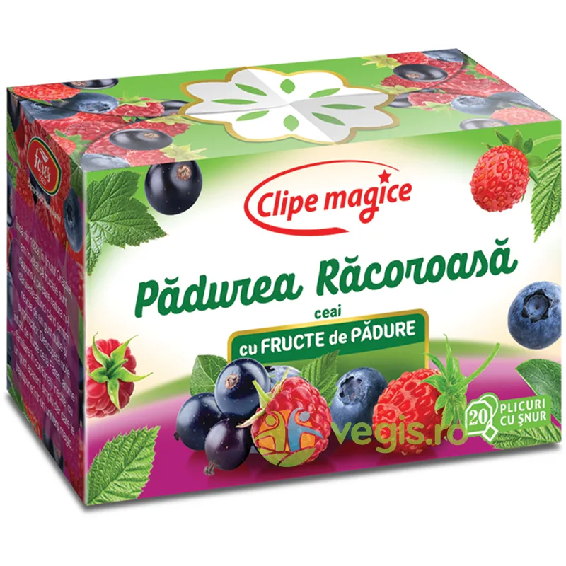 Ceai Clipe Magice cu Fructe de Padure - Padure Racoroasa 20dz FARES — preț și oferte