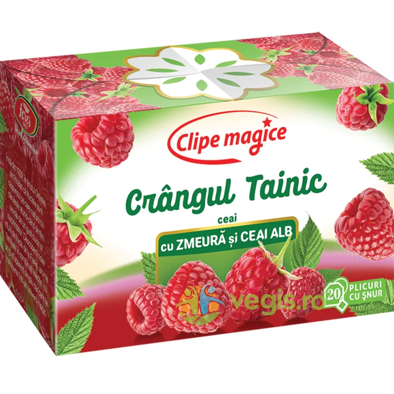 Ceai Clipe Magice cu Zmeura si Ceai Alb - Crangul Tainic 20dz FARES — preț și oferte