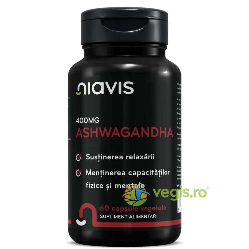 Ashwagandha 400mg 60cps NIAVIS — preț și oferte