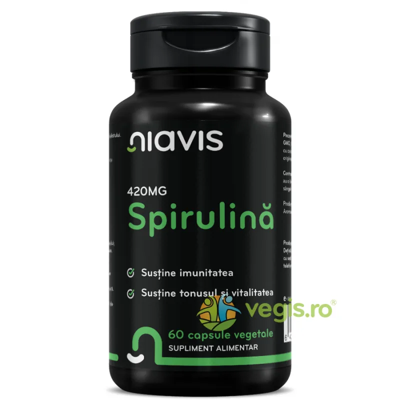 Spirulina 420mg 60cps NIAVIS — preț și oferte