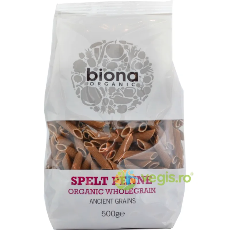 Penne Integrale din Grau Spelta Ecologice/Bio 500g BIONA — preț și oferte