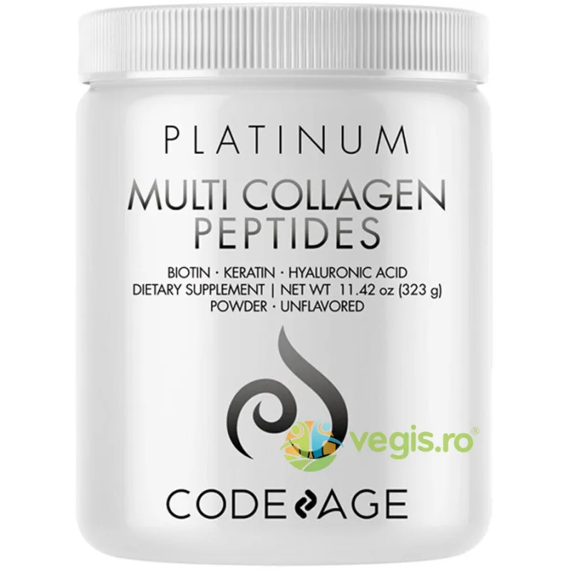 Peptide de Colagen cu Biotina, Keratina si Acid Hialuronic 323g CODEAGE — preț și oferte