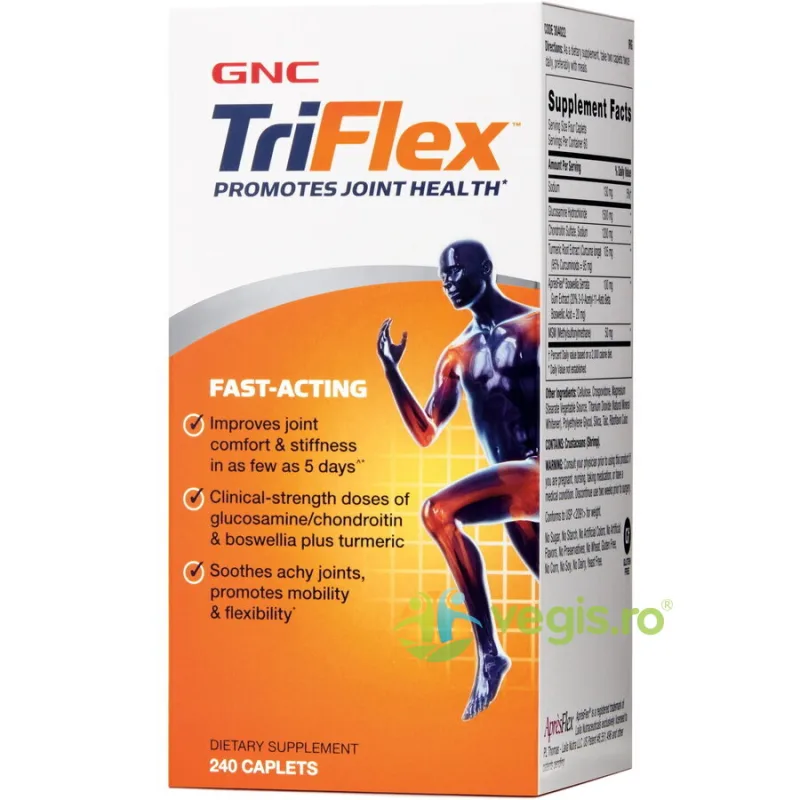 TriFlex Fast-Acting Formula Pentru Sanatatea Articulatiilor 240tb GNC — preț și oferte