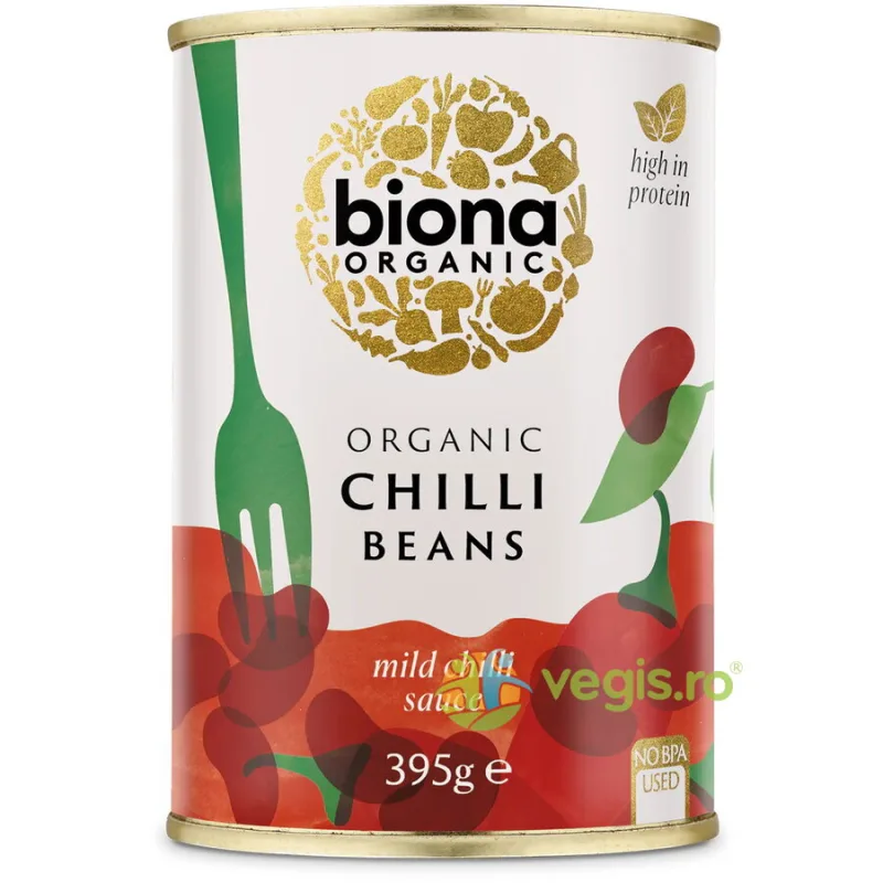 Fasole Rosie in Sos Chilli Ecologica/Bio 395g BIONA — preț și oferte