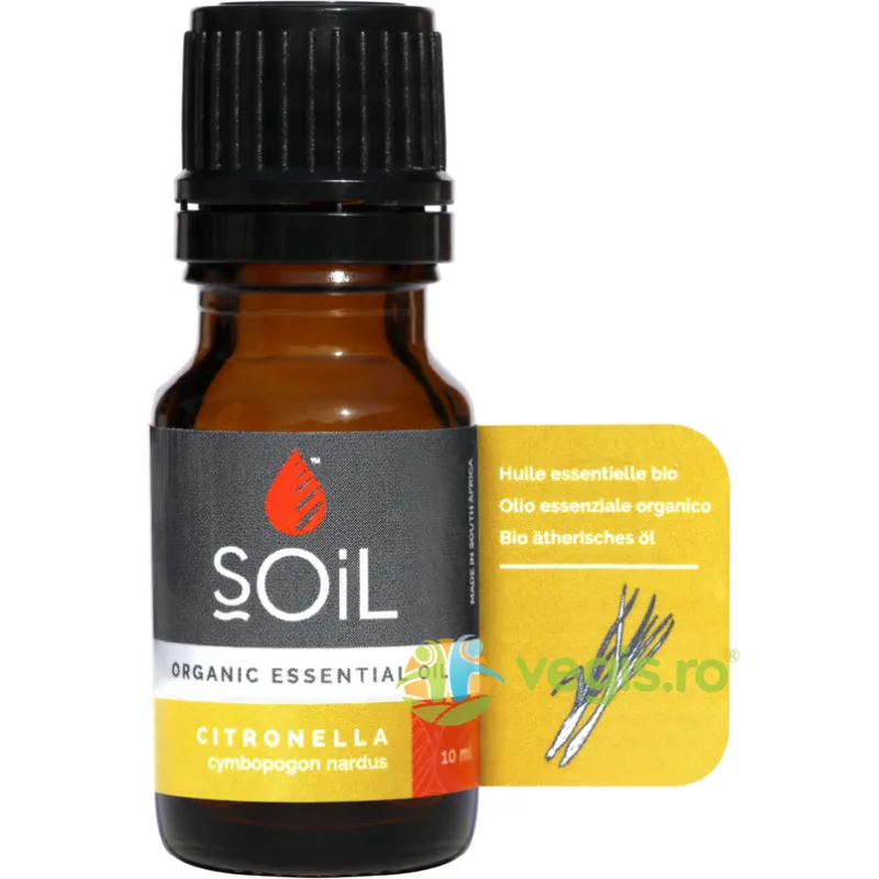 Ulei Esential de Citronella Ecologic/Bio 10ml SOiL — preț și oferte
