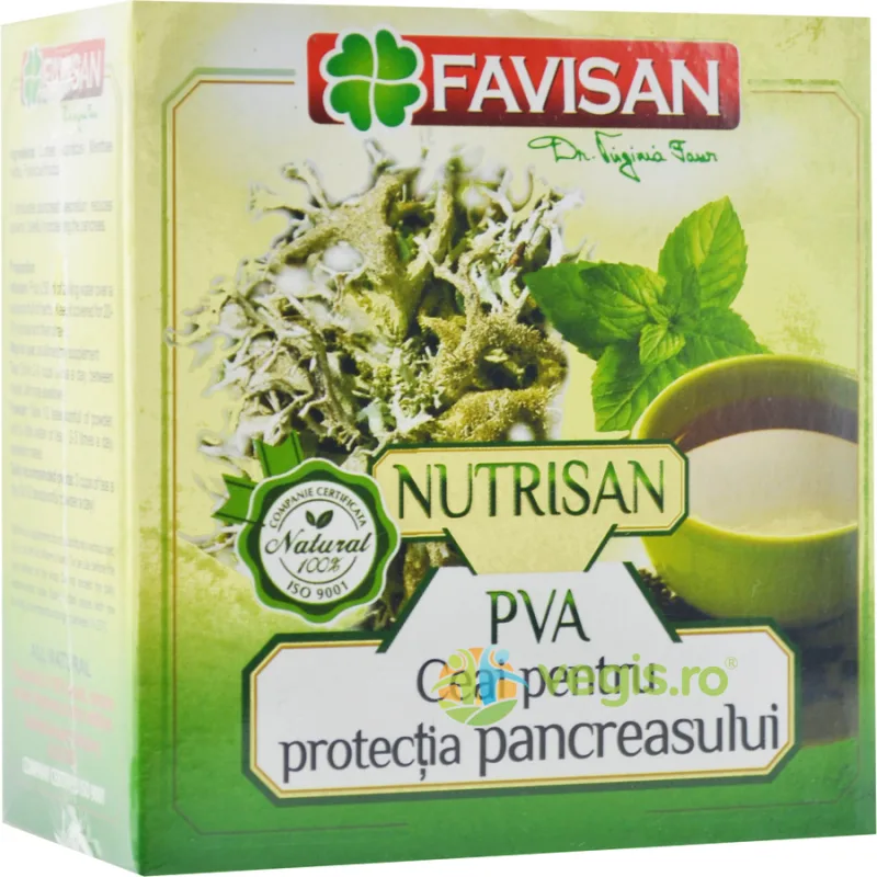 Ceai pentru Protectia Pancreasului Nutrisan PVA 50g Favisan — preț și oferte