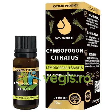 Ulei Esential Integral de Lemongrass (Lamaita) pentru Uz Intern 10ml COSMO PHARM — preț și oferte