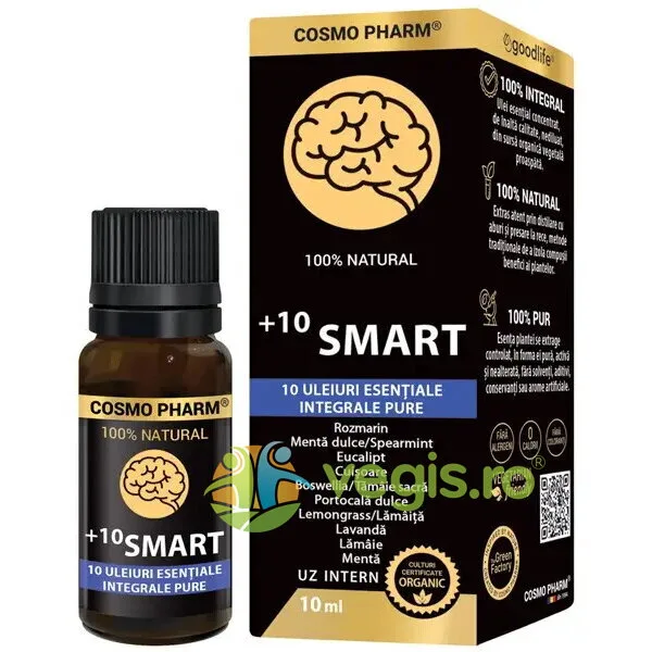 +10 Smart (10 Uleiuri Esentiale Integrale Pure) 10ml COSMO PHARM — preț și oferte