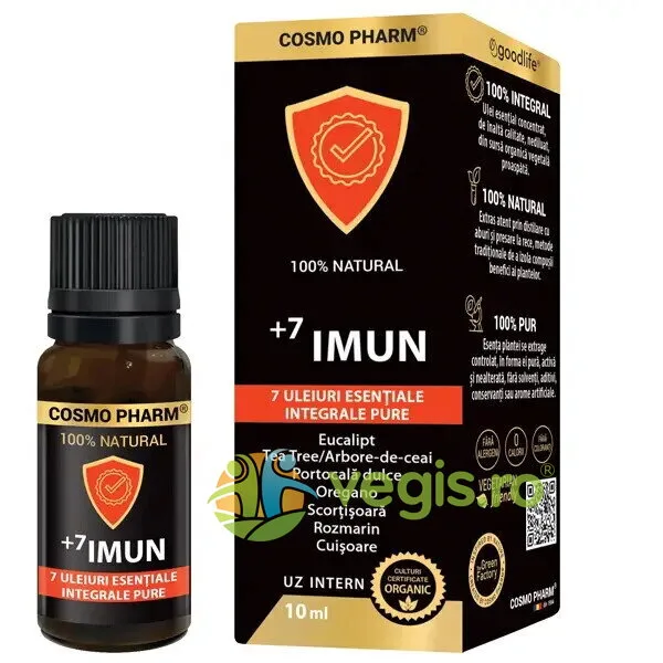 +7 Immun (7 Uleiuri Esentiale Integrale Pure) 10ml COSMO PHARM — preț și oferte