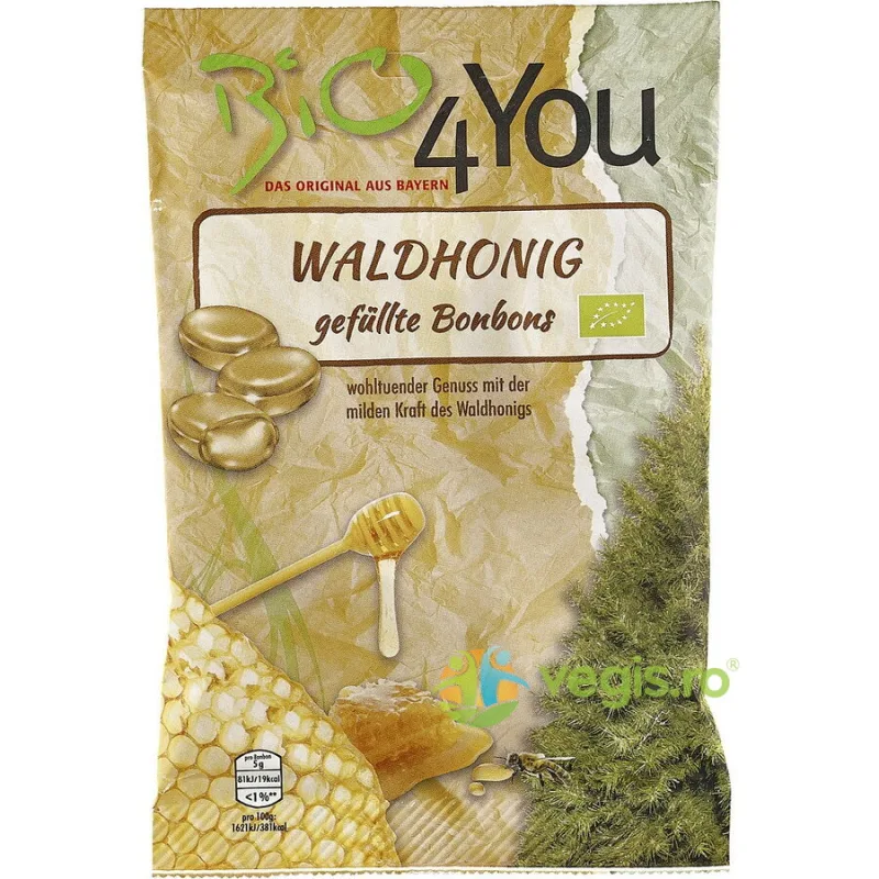 Bomboane cu Miere de Padure Ecologice/Bio 75g BIO4YOU — preț și oferte