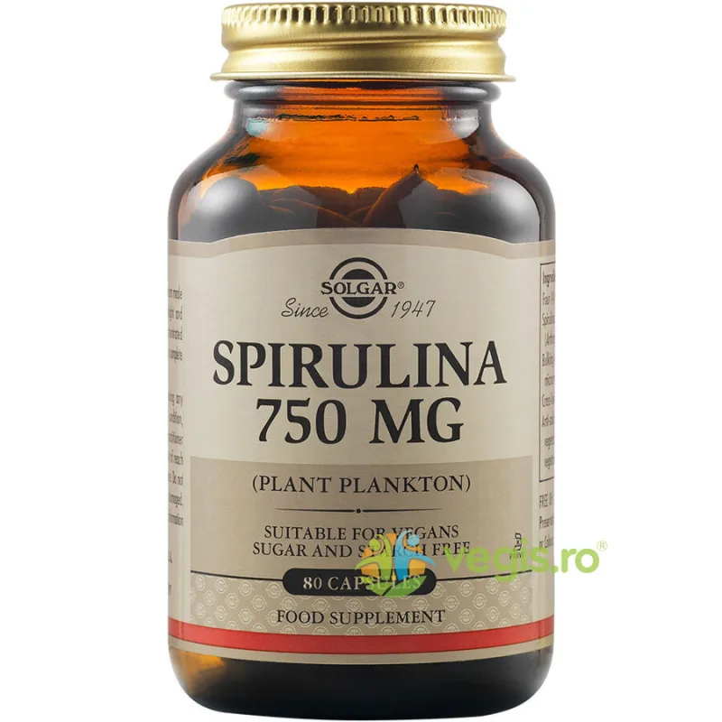 Spirulina 750mg 80tb SOLGAR — preț și oferte